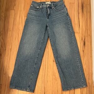 Madewell The Perfect Vintage Wide-Leg Jean size 26 Petite.